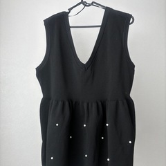 しまむら★hina style ニットパール ベスト新品タグ付き3Lの画像