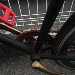 自転車　ピストバイク　ロードバイクの画像