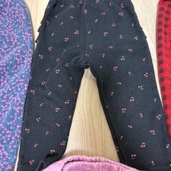 冬ズボンユニクロ　90サイズ3枚　80サイズ1枚セットの画像