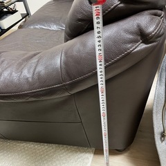 【ニトリ】本革2人掛けソファ／約150cm／引き取り限定／価格相談可
の画像