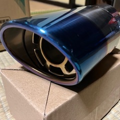 マフラーカッター チタン風 60π 未使用品の画像