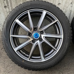 バリ山 BS ブリザック VRX 215/50R17 17インチ アルミホイール BLUESTAR 7.0JX17 5穴 PCD114.3 OFFSET 48mmの画像