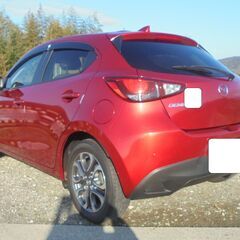 ☆彡６ＭＴ軽油車！２９ｙ純赤デミオ！『ＸＤツーリング・白革Ｌパッケージ』バックモニタＴＶ！ＥＴＣ！スマキー！ＬＥＤヘッド実検令和８年６月迄！の画像