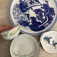 お皿徳利お猪口グラスなど　昭和から平成初期のお皿　湯呑みなどの画像