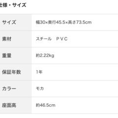 折りたたみチェア　ボンベイの画像
