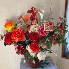 造花 カゴの画像