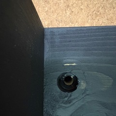 軽量　アイアンレッグ風　デスク脚　エッジカット　木製の画像