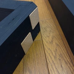 軽量　アイアンレッグ風　デスク脚　エッジカット　木製の画像