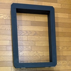 軽量　アイアンレッグ風　デスク脚　エッジカット　木製の画像