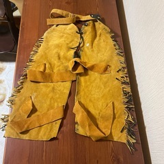 【未使用】本革カウボーイ用 レッグ装飾（チャップス風）｜アメリカ購入品｜子ども用 約55cmの画像