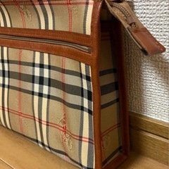 【新品未使用】チェック クラッチバッグ ペンケース セット の画像