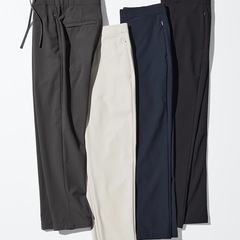 【新品】UNIQLO ウォームストレッチパンツ L ベージュ丈長めの画像