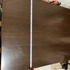 こたつテーブル（105×75cm）（高さ調整できる）1個布団・クッション付き／美品 の画像