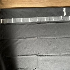 無印良品 114x200 洗いざらし綿カーテン 濃いグレー 2枚組の画像