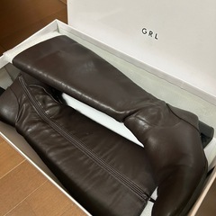ロングブーツ24.5cm GRL ダークブラウンお譲りします。の画像