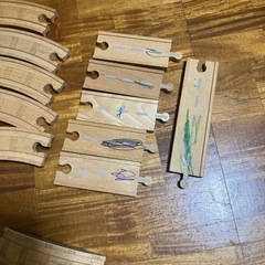 トーマス木製レールセット＆浮き輪の画像