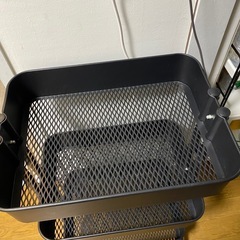 IKEA イケア　ワゴン　ロースコグ　黒　ブラックの画像