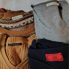 セーター、ニットワンピース、カーディガン等まとめての画像