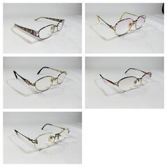 まとめ売り女性用度付中古メガネ9点セット(レンズ更新用)￥4950➔￥3950の画像