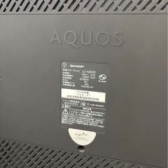 SHARP テレビ 40型の画像