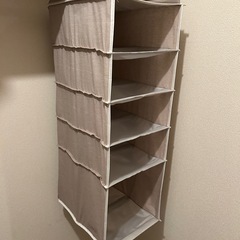 【今日まで！無料】クローゼット吊り下げ収納（6段）の画像