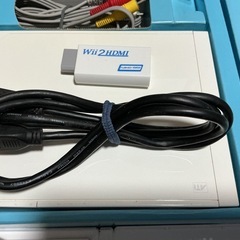 Wii 一式　HDMI変換器とソフト付きの画像