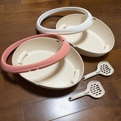 猫トイレ2個セットの画像