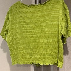 【not対面】RETRO GIRL イエローグリーン　キャミ＋半袖カーディガンセットの画像