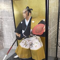 黒田武士 博多人形 高さ 約40cm ケース付きの画像
