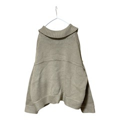 earth music&ecology アース 厚手ニットカーディガン ベージュ フリーの画像