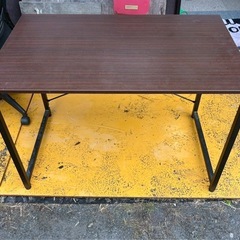 シンプルデスク ワークデスク モニターアーム対応 幅100cm 奥行60cm ブラウンの画像