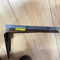 棚受け金具　L字型　茶色　12個セット　25cm×20cmの画像