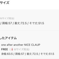 NICE CLAUP リバーシブルジャケットの画像