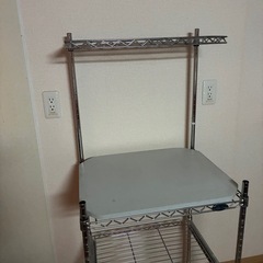 電子レンジ台　メタルラックの画像