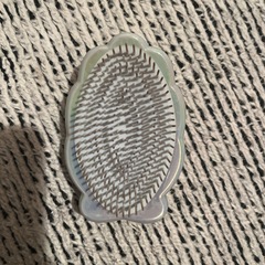 お値下げしました♪Francfrancファンファン アンタングルヘアブラシ シェル ブルーの画像