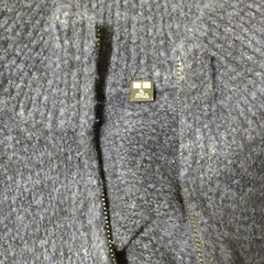 状態良好　ユニクロ　スフレヤーンハーフジップセーター　XLの画像