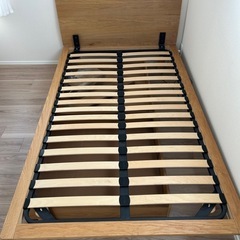 無印良品　木製ベッドフレーム　セミダブルの画像