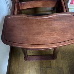 ハイチェア 折りたたみ式 ベビーチェア テーブル付　中古の画像