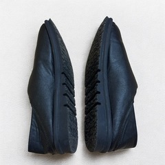 コンフォートシューズ ブラック 25cm Vカット スリッポン 歩きやすいの画像