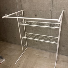 押入れハンガーラック高さ・幅伸縮タイプの画像