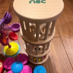 nic ドラム玉落とし、カラフル風車他　ベビー　おもちゃの画像