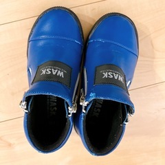 18cm ⭐️　WASK 青 ジッパー付きブーツ　　の画像