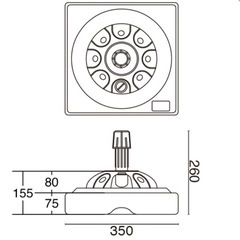 ポールスタンド　のぼり立て　のぼりスタンド　スリムてんとーくん　10個セットの画像