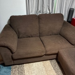 IKEA ソファ　3人掛け　オットマンの画像