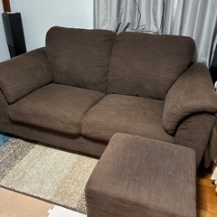 IKEA ソファ　3人掛け　オットマンの画像