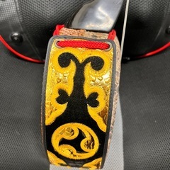 三線　プリント柄の画像