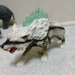 ぞう、オオカミ2、ミニマンモス、フィギュアセットの画像