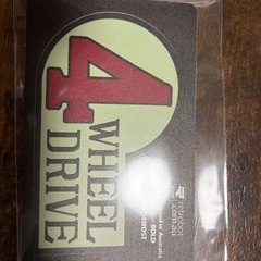 ４wheel drive ステッカーの画像