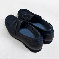 アシックス ペダラ ローファー 23cm 黒 防水 ゴアテックス コンフォート 仕事靴 通勤 の画像