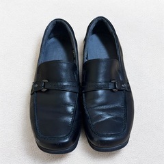 アシックス ペダラ ローファー 23cm 黒 防水 ゴアテックス コンフォート 仕事靴 通勤 の画像